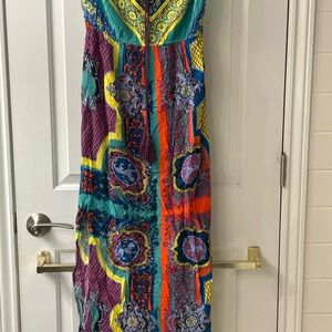 Flying Tomato Colorful Patterned Maxi Dress